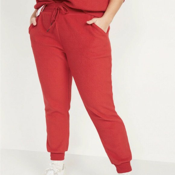 Old Navy Mid-Rise Vintage Sherpa Sweatpants for Women New - Picture 1 of 2